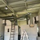 구성자동차공업사(주) | 용인 광명자동차공업사 기계실 덕트 시공 사례 (800파이 대구경 배기라인 + 헹거 고정 완벽 설치)