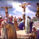 마가복음 15장. 예수님의 십자가 고난과 죽음 이미지