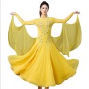사교댄스 | 여성 모던 댄스 드레스 대형 플레어 원피스 공연용 춤 연습복