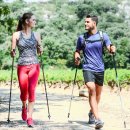 전신 걷기 운동 노르딕 워킹 이미지