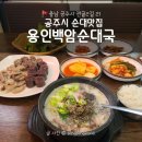 관골2길 | 공주 : 신관동 순대 맛집 <용인백암순대국> 순대정식 나홀로 리얼먹방 후기