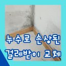 사우4길 | 누수로 손상된 걸레받이교체 문의주세요