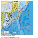 한국 & 일본의 해상면적 비교 이미지