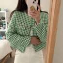 후기/추천 : 부루앤쥬디 하운드투스 초록색 자켓 (파프리카 지도리 자켓)