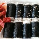 김밥에 라면 이미지