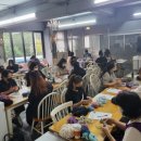 양말목 꽃방석 만들기 이미지