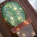 스트링 조명아트 공예 이미지