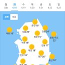 오늘의 날씨🌞☔️☃️, 2024년 6월 18일 화요일 이미지