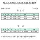 제 10 회 협회장기 야구대회 4강전 및 결승전 대진표 이미지