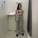 엔젤넘버555, 하치 티셔츠, 폴디드 팬츠 후기: Angelnumber555, Hachi Pink Tshirt (Scarf Set), AN5...