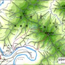 상정바위산과 남산 - 정선군 이미지