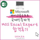컴퓨터엑셀 | 컴퓨터자격증 MOS excel 모스엑셀 합격후기 시험유형 및 마스터 취득조건