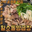 구미 송정동 맛집 황소돌양곱창 모듬구이 복개천 밥집 곱창짚