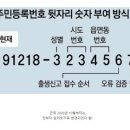 옛날 주민등록번호 뒷자리의 비밀 이미지