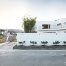 주택 담장 앞 이미지