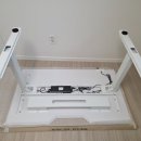 수원-1400 | 경기도 수원시 배송·설치 후기｜브리드가구 베넷 듀얼모션데스크 1400×800 올화이트 2단 리프트 (LED...