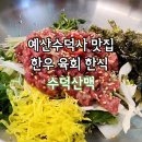 덕산 | 예산수덕사 맛집 예산덕산한식 수덕산맥 후기