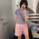 6284 | 아디다스 파이어버드쇼츠 핑크 IN6284 / 3S 베이비티 핑크 IP0664 후기 착샷