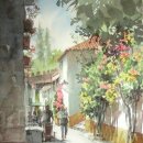 풍경수채화 이미지