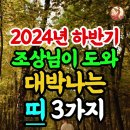 2024년 하반기 조상님이 도와 대박나는띠 이미지