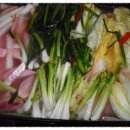 콜라비 물김치와 돌산갓김치 이미지