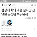 삼성에 회의 내용 실시간 전달한 공정위 부위원장 이미지