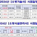 2026년 소방기술사/소방시설관리사 시험일정 이미지