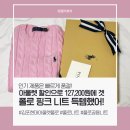 [김포 현대아울렛 폴로 매장] 케이블 니트 코튼 스웨터 핑크 득템 후기