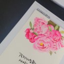 수채 캘리그라피 이미지