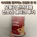 건강한 잔소리 | 오필리 한끼대용 잔소리 쉐이크 후기 — 식사대용 챙겨먹는 건강한 한 끼 / 요리바리의 기록