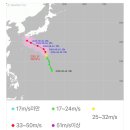 19호 태풍 솔릭의 경로 이미지