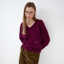 158 | TOAVE(토아베) | Modest V-neck Cashmere Knit (Grape) 158cm 착용 후기 | 가을, 겨울 니트 추천