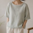 퍼37)연올리브헤링본60수피그린넨 이미지