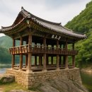 문인수묵화 | 삼척 죽서루, 강원도 대표 누각 건축공간 구성 및 가치