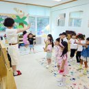 7월 20일 코코팡 영어, 체육-블록, 미술-통통 배 접기 이미지