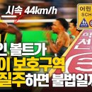 최고시속44km인 우사인볼트가 30km제한인 어린이보호구역에서 달리면 불법일까? 이미지