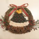 크리스마스 위빙 리스 이미지