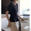 여름 하객룩 구매 후기 베니토 뮤즈 링클 페블럼 블라우스