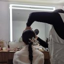 [웨촬 메이크업 5] 부산 블랑드윈느 토탈 스튜디오 신부 헤어변형 댕기머리 땋은머리