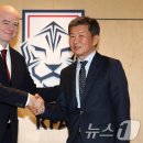 축구협회 찾은 FIFA 회장 "KFA는 아주 모범적으로 운영되는 기관" 이미지