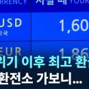 금융위기 이후 최고 환율, 공항 환전소 가보니 이미지