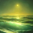 해와 바다 이미지