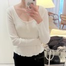 이너핏 | wishlist 윤슬 croffle t-shirt (white) 후기 여리여리 핏 이너로 완벽