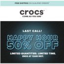 [크록스] 50% OFF Happy Hour Sale ends soon. 이미지