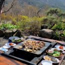 지리산풀꽃농원민박 | 전남 구례 맛집 :: 지리산 뷰 산꼭대기 야외에서 즐기는 돌판 닭구이 풀꽃농원 예약필수!
