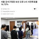 서울 강서구청장 보선 오후 2시 사전투표율 16.72％ 이미지