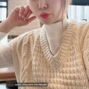 여자데일리코디 오버핏니트조끼 / 30대여자쇼핑몰 포벨르