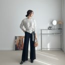 니트디자인(주간) | 벨덴 랩 어깨트임니트 후기 가성비 하객룩 실물 리뷰