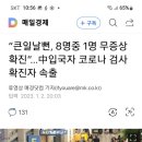 중국인 인천공항 입국자 코로나 PCR검사 무증상 나와 큰일날뻔 했다 이미지