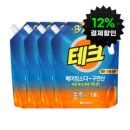 [G마켓] 테크 베이킹소다+구연산 액체세제 일반/드럼 겸용 1.8L 4개 - 14,880원 이미지